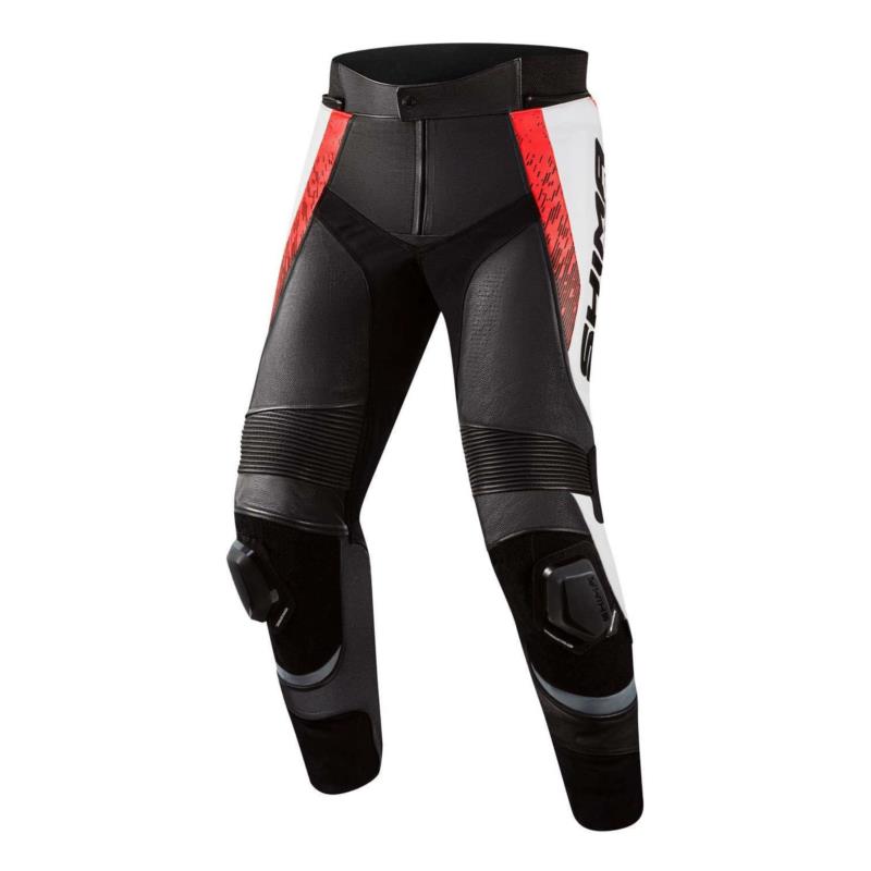 SHIMA Spodnie skórzane STR 2.0 RED FLUO